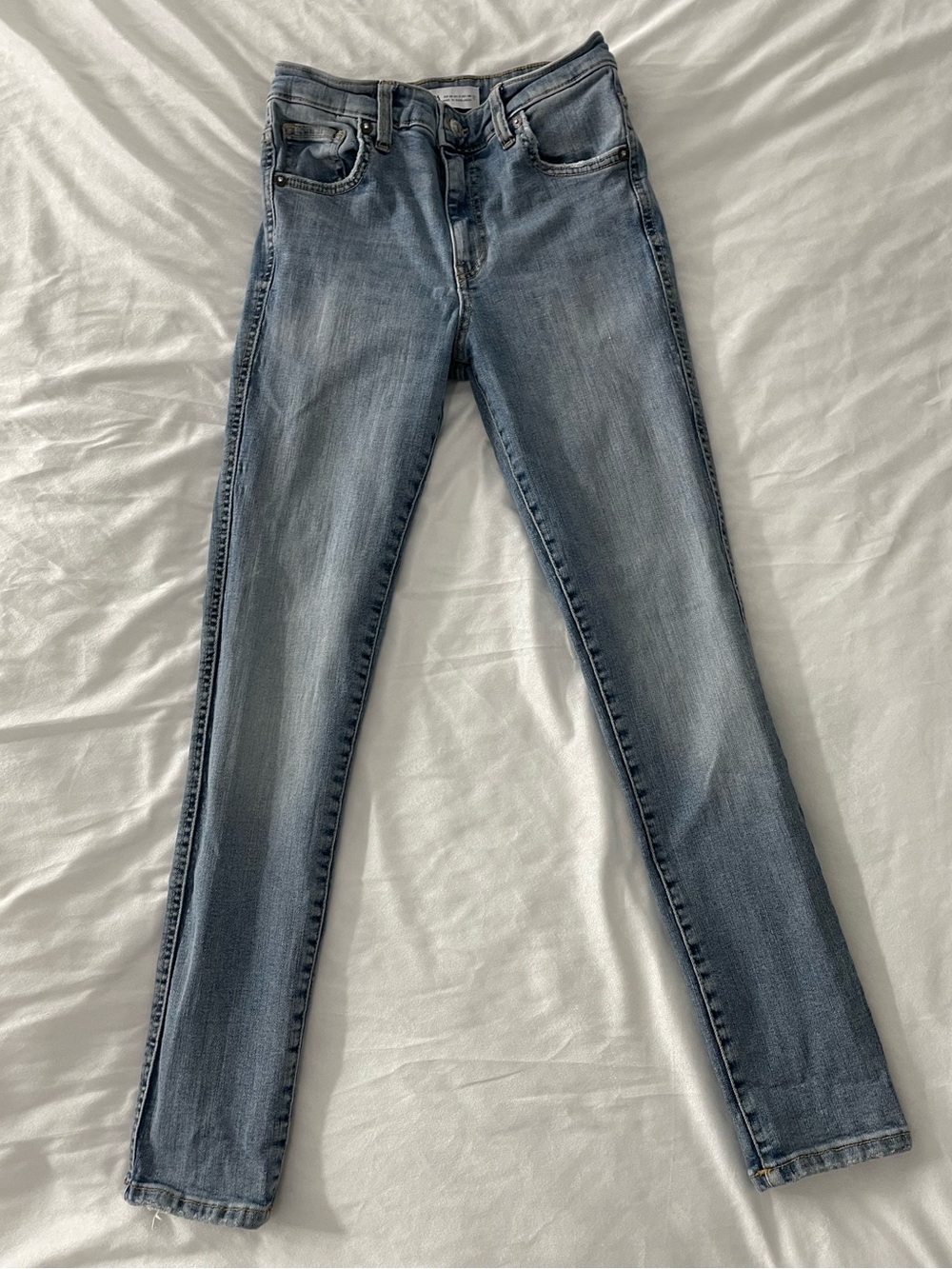 Zara Skinny Jeans in Faded Blue